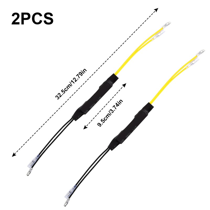 Pinsheng Pack of 2 Motorcycle LED Indicator Decoding Resistance Adapter