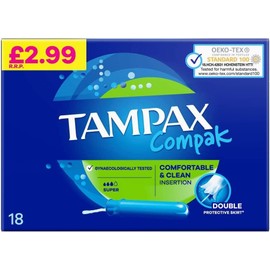 Tampax Compak Super 18s PMP £299 SRP