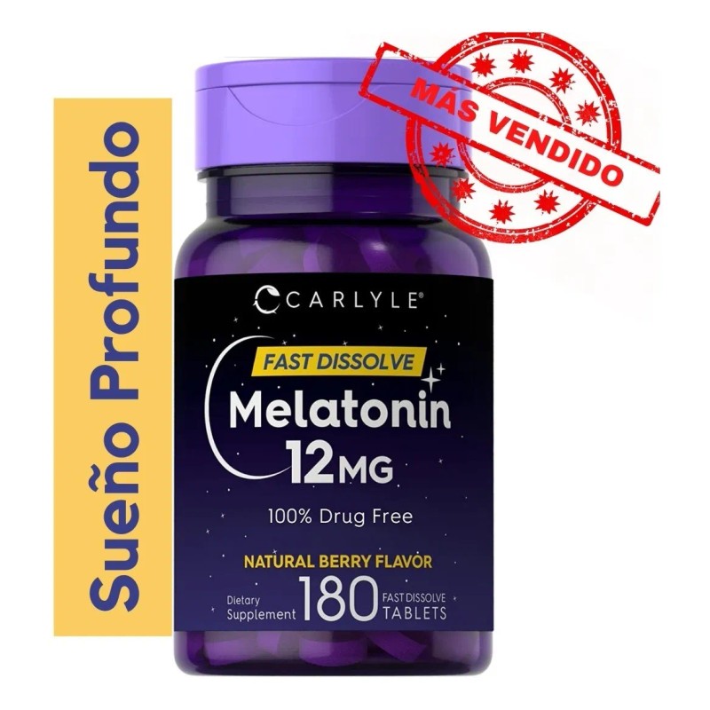 Melatonina 180 Dormir Mejor Relajación Anti Depresión Eg M7