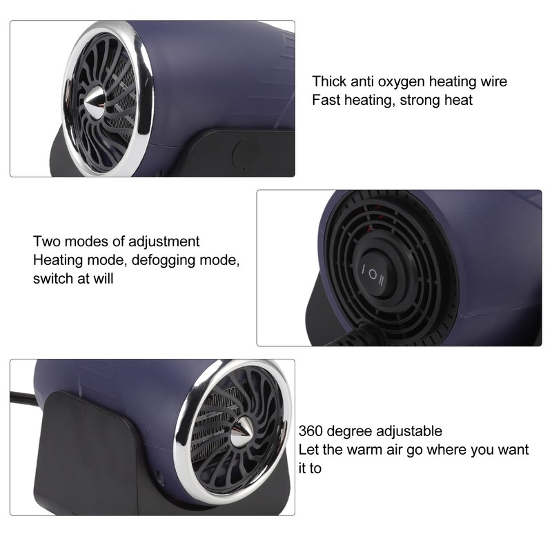 140W Car Heater Front Windshield Defogging Heater Cold Warm Fast