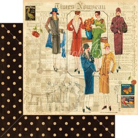 Graphic 45 4501000 Deluxe Collector's Edition Pack, 12 por 12 Pulgadas, Times Nouveau