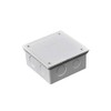 DJC Supply Co. 4" x 4" x 3" PVC Plastic Junction Conduit Box with Pre molded 3/4" & 1" Conduit holes