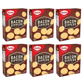 Christie Bacon Dippers Crackers, Ideal for Dipping, 200g/7.05oz, 6-Pack {Imported from Canada}