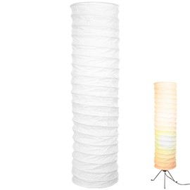TOVINANNA Lamp Shades for Floor Lamps, Standing Lamp Shade Paper Floor Lamp Shade,Japanese Style Rice Paper Lamp Protector Replacement for Hotel