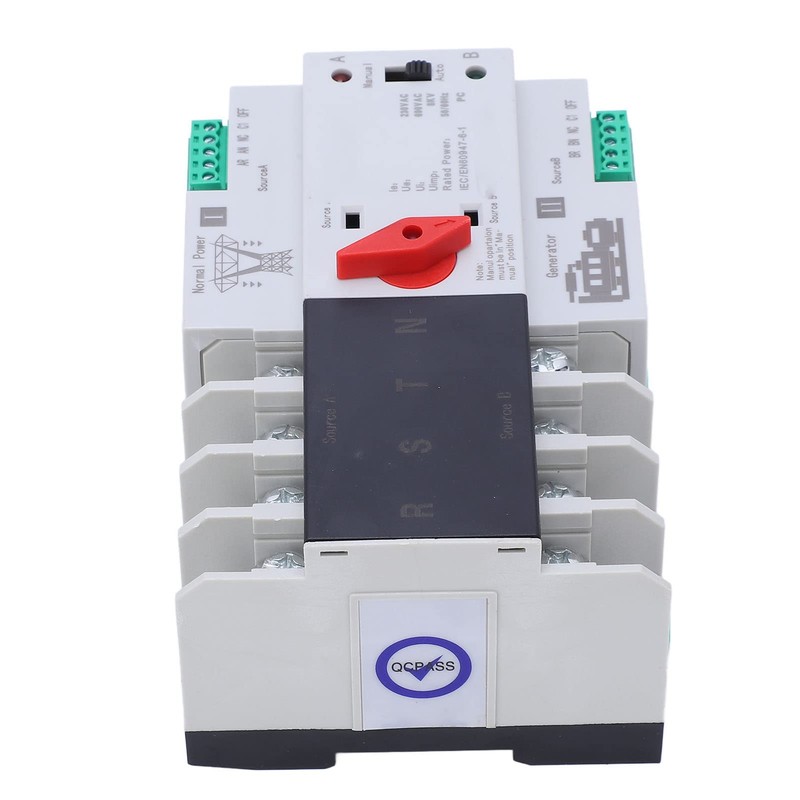 4P Dual Power Automatic Transfer Switch Uninterruptible Transfer Switch AC230V