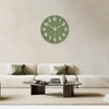 Wall Clock, Stylish, Silent, Wall Clock, Continuous Second Hand, Woodgrain