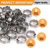 135 PCS PEX Crimp Rings Assortment,304 Stainless Steel 3/8",1/2",3/4",5/8",1" Single