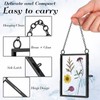 Landhoow 8 Pcs Double Glass Frame for Pressed Dried Flowers