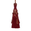 DÉCOPRO Decorative 6 inch Key Tassel| Burgundy Taupe|Baroque Collection|Style# BKT