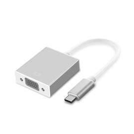 USB-C to VGA Adapter, USB 3.1 Type C (Thunderbolt 3 Compatible) Display Adapter 1080P HD cVGA Converter Adapter for MacBook Pro, MacBook, Dell XPS 13/15, S 8/S 8+ and More