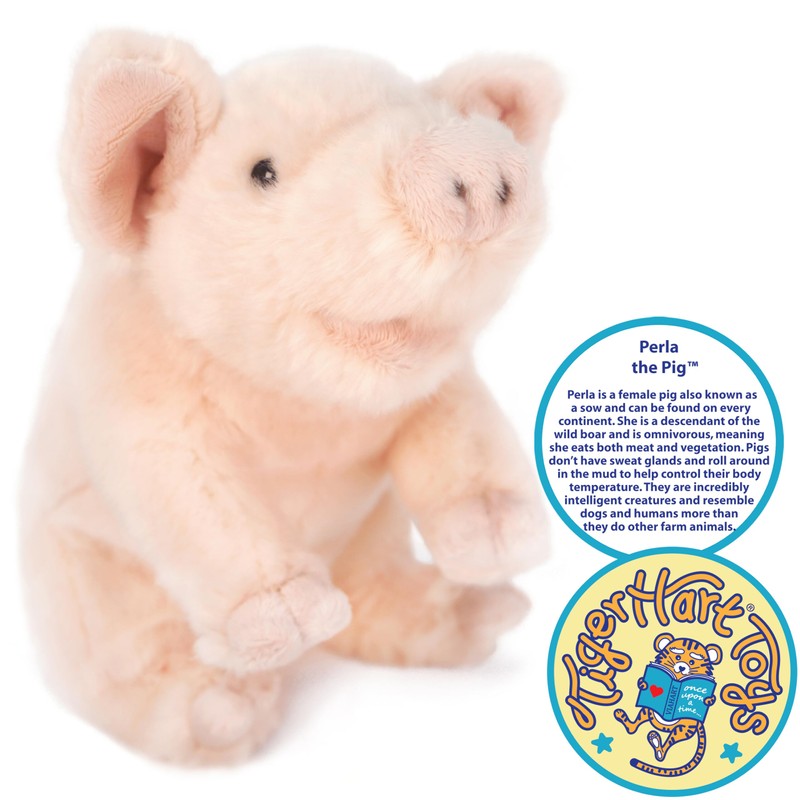 TigerHart Perla The Pig - 11 Inch Stuffed Animal Plush
