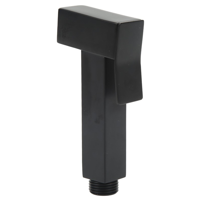 Sink Sprayer Stainless Steel Squared Electroplated Black Large Flow Bidet
