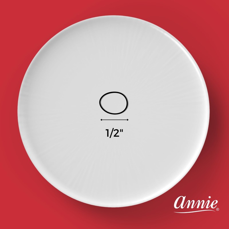 ANNIE 1000 Black Mini Rubber Bands – 1/2″ Durable Elastic