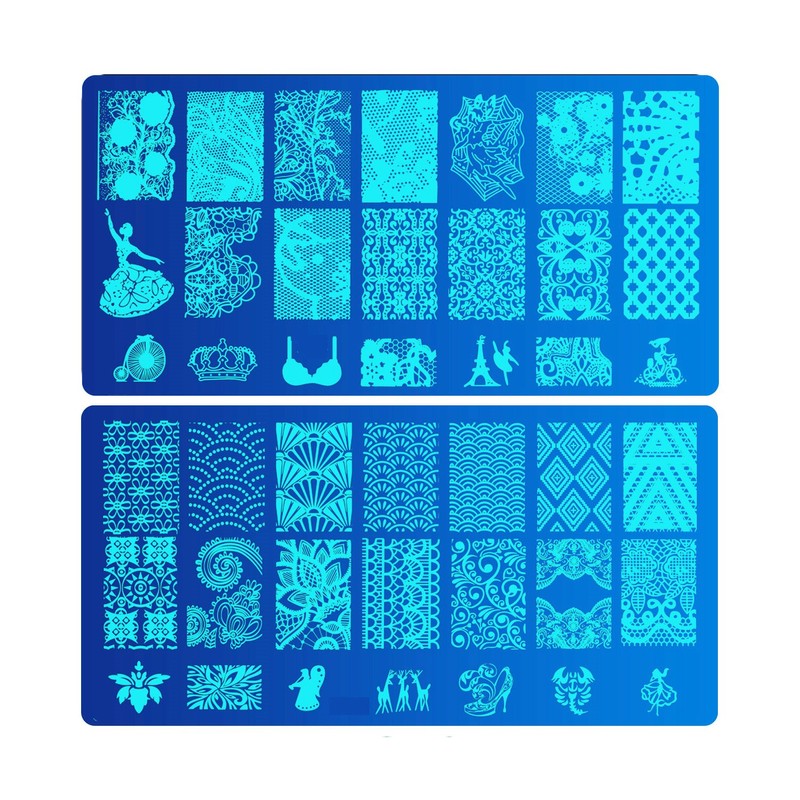 Ashion Nail Image Plate Set of 5 (5 Plates +