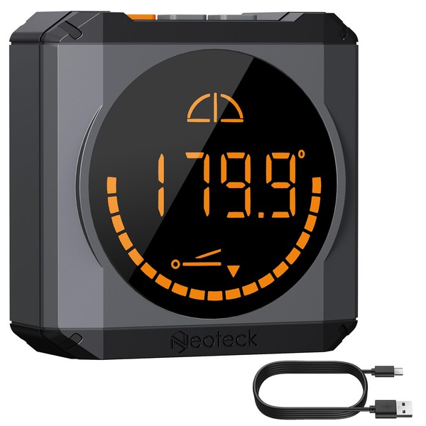 Neoteck Digital Angle Finder LED Rechargeable Level Box Protractor Bevel