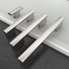 Amerdeco 10 Pack Brushed Satin Nickel Cabinet Pulls 4 Inch(102MM)