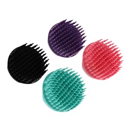 Beavorty 4pcs Scalp Brush for Hair Shampoo Ergonomic Design for Gentle Scalp Massage Lightweight and Cleanses Hair and Removes Dandruff