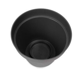 Ondis24 Flower Pot, 10 L, Round Planter, Large, Plastic, Anthracite, Flower Pot Diameter 30 cm, for Indoors and Outdoors, Planting