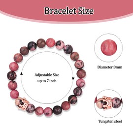 Teacher Appreciation Gifts Natural Stone Teacher Bracelet for Women Teacher Valentines Day Graduation Retirement Gifts