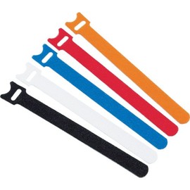 TRUSCO Magic Band Ultra Thin Straps, Black, 15 cm 5 Pack of mksh1915bk