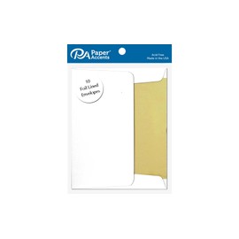 Envelope 4.38x5.75 10pc Gold Lined White