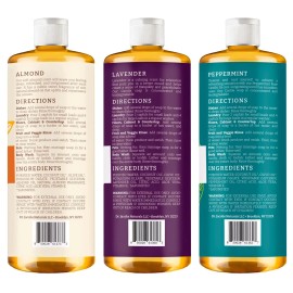 Pure Naturals Dr. Jacobs Naturals Pure Castile Soap, Variety Pack, 32 oz,3-count-Fre