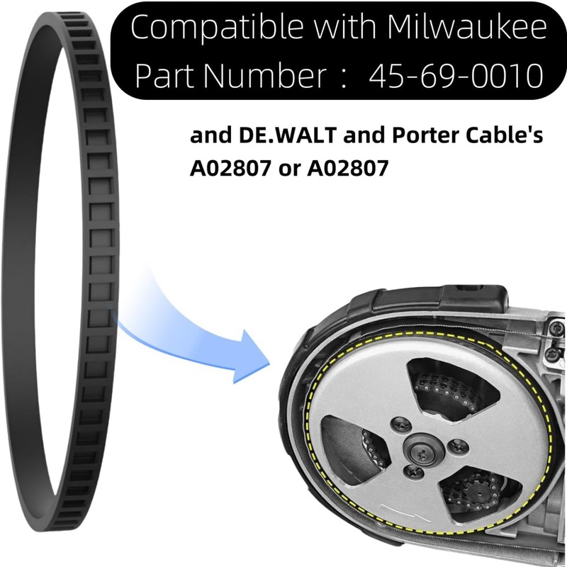 (4 Pack) Replacement Portabands 45-69-0010 Blade Pulley Wheel Tire for