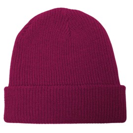 GO HEAVY Long Beanie Unisex Winter Hat Knitted Hat, pink