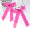 2PCS Hair Bows for Women Girls, Hot Pink Bow for
