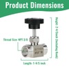 Angry Pony 3/8 Needle Valve, Stainless Steel 304 Needle Valve