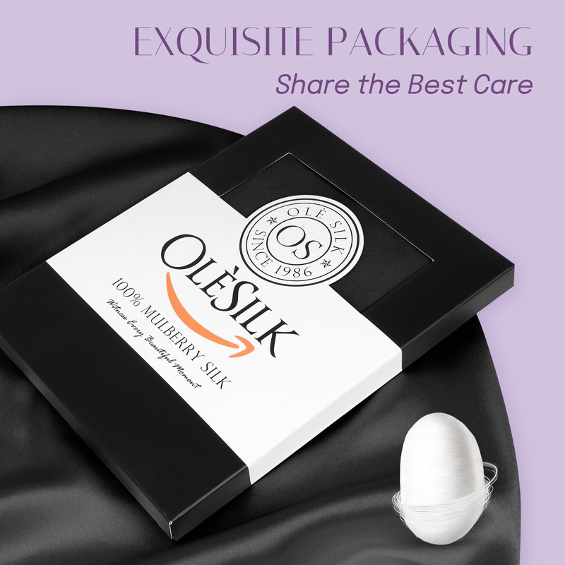 OLESILK Silk Cushion Cover Hair and Skin Care with Hidden