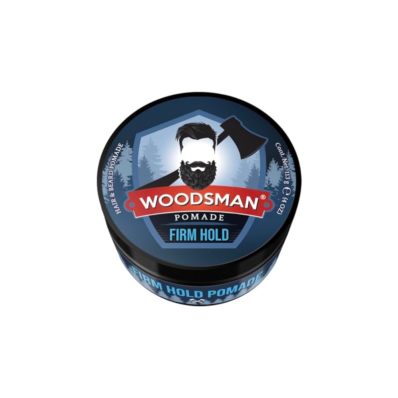 Woodsman - Pomada para Cabello y Barba Fijación Firme 113g.