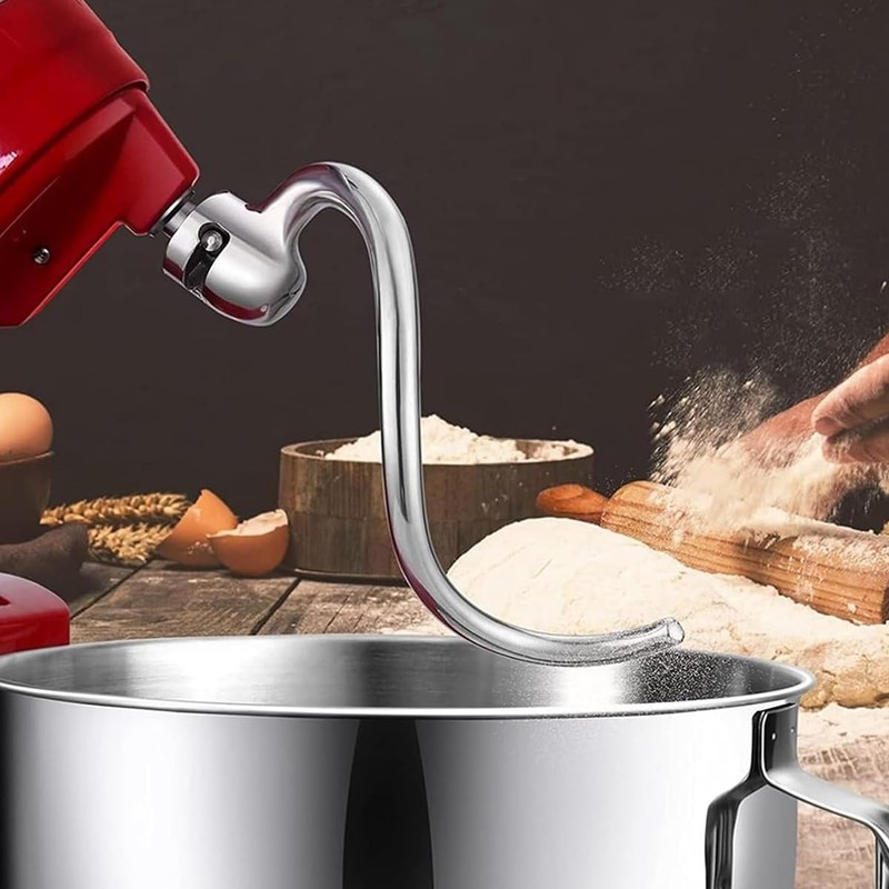 Namvo Stainless Steel Spiral Dough Hook Replacement Quart Bowl-Lift Stand