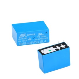 HEPBAK 5pcs/lot Relays SMIH-05VDC-SL-C SMIH-12VDC-SL-C SMIH-24VDC-SL-C 5V 12V 24V 16A 8pins Original Relay (Size : 12V)