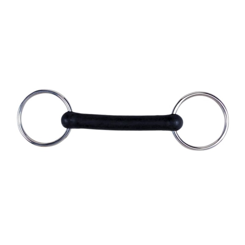 Loose Ring Rubber Mouth Snaffle Durable Horse Bit (5 Inchs)