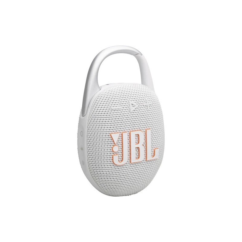 JBL Clip 5 Portable Waterproof Wireless Speaker (White)