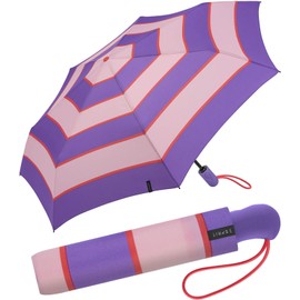ESPRIT Pocket umbrella, Collegiate Stripe Deep Lavender, Automatic pocket umbrella