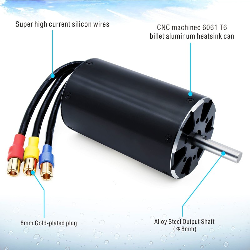 Surpass Hobby 5692 980 KV Brushless Motor 4Pole Shaft 8mm