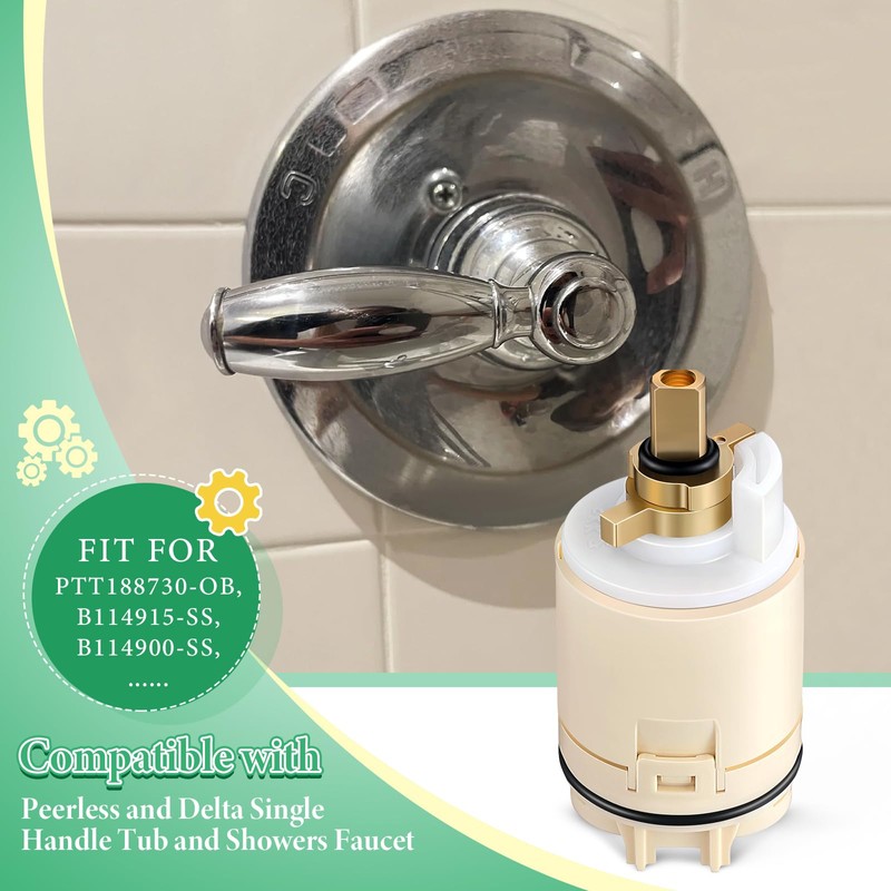 Enhon Single Function Pressure Balance Cartridge Replacement for RP70538, Shower
