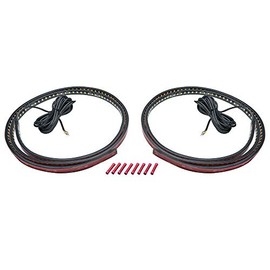 LEDGlow 70" Truck LED Running Board Light Yellow Side Marker Kit with White Courtesy Lights for Extended & Crew Cab Trucks - Multi-Function Lighting - Flexible Waterproof Strips