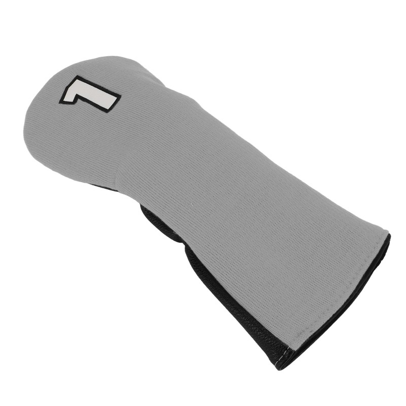 Golf Club Cover Mixed Fabric Head Protector Knitted Polyester Waterproof