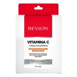 Pack x5 Mascarilla Facial Revlon Acido Hialuronico  Vitamina C                                                                                        