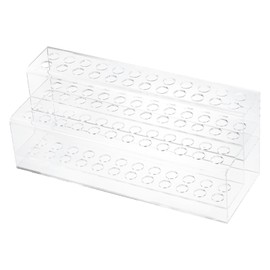 sourcing map Plastic Pen Holder, 48-Slot Acrylic Pen Display Stand Clear Pencil Display Stand Makeup Brush Rack Organizer for Home Office & Store Use