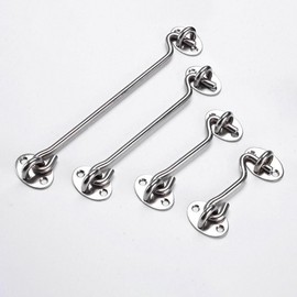 Stainless Steel Door Latch Hasp Bolt Lock Door Bolt 3ea