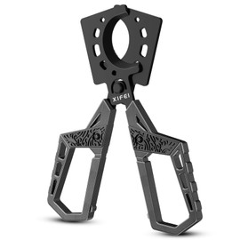 XIFEI Cigar Cutter, Stainless Steel Double Blade Guillotine Straight Cut Scissors, Ergonomic Hand-Held Design for All Cigars, Ideal Gift for Cigar Enthusiasts (Black)