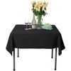 Namvo Black Cotton Polyester Square Table Cloth Cover For Dining