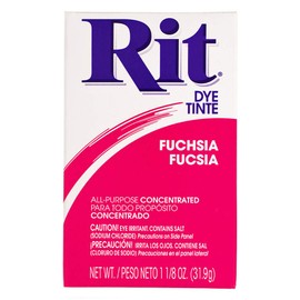 All Purpose Concentrated Rit Dye Powder Multi-Packs for Clothing, Décor, and Crafts – Fuchsia (1 Pack)