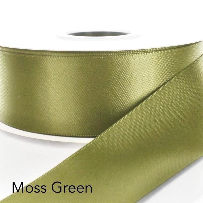 Satin Ribbon 50 yards Single Face Ribbon 1.5”:_Scarlet