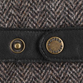 Woolrich Leather Gloves Stetson men´s full-fingered (9 1/2 HS - black-grey)