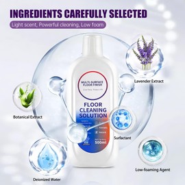 NXPPYY Cleaning Solution Compatible with Tineco iFLOOR Series, All Robot Vacuums & Wireless Wet-Dry Mops, 4 Bottle Floor Cleaner Refill, Lavender Scent (67)